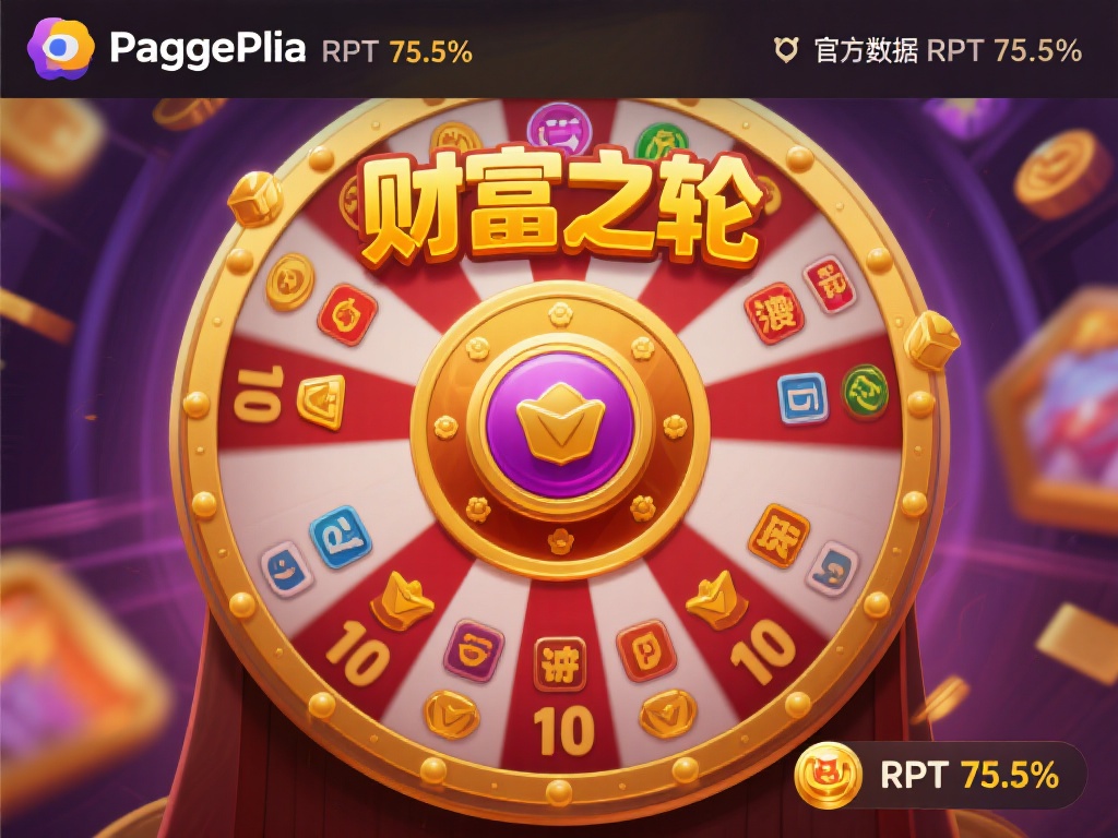 以Pg平台上一款名为“财富之轮”的游戏为例，其官方